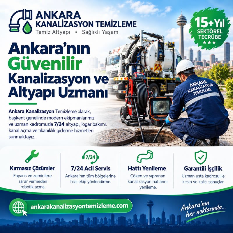 Ankara Kanalizasyon Temizleme